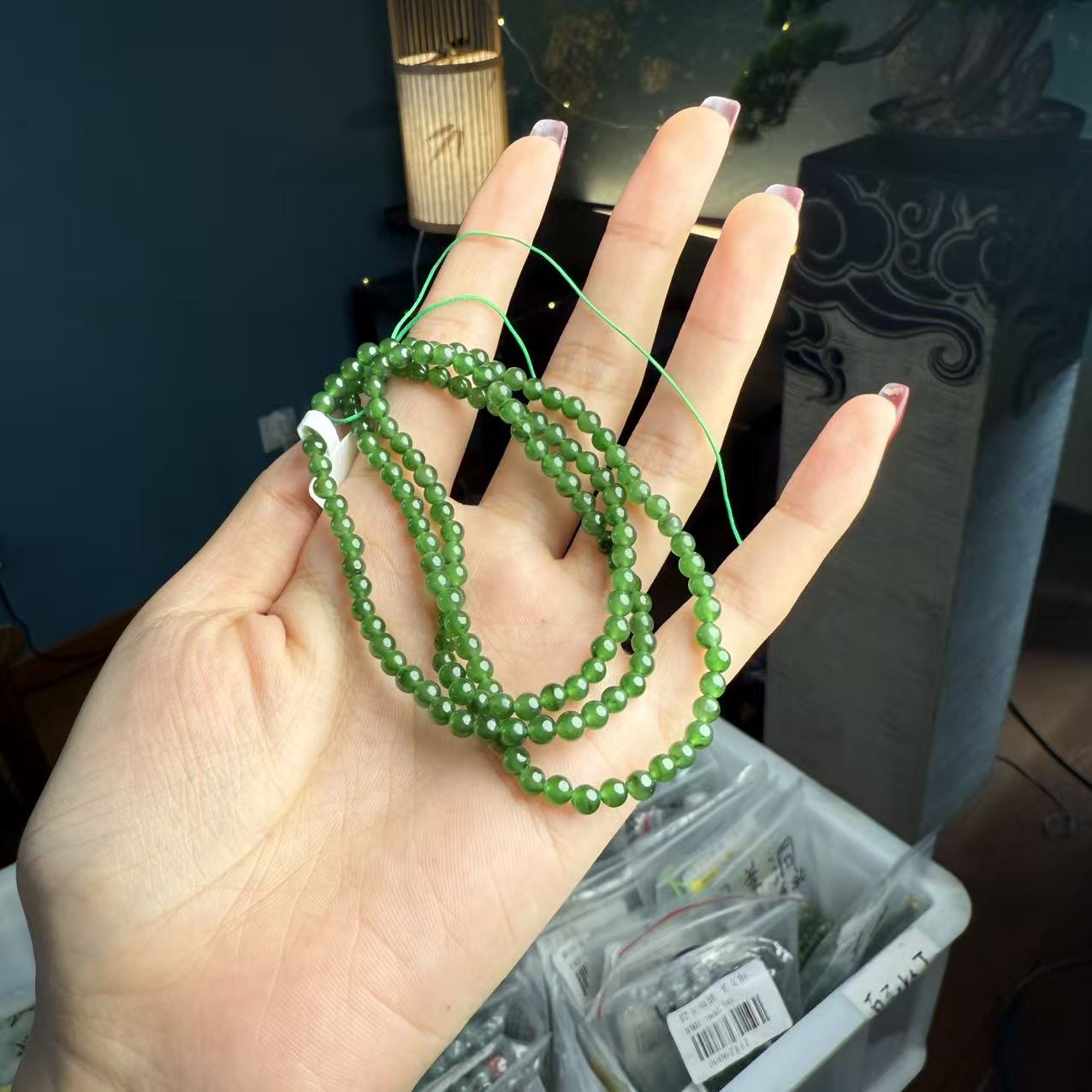 【德巧家】和田玉碧玉项链