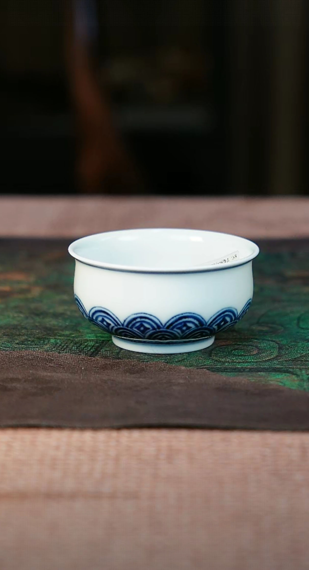 【九鼎】青花 · 青铜鳞纹如是杯家用