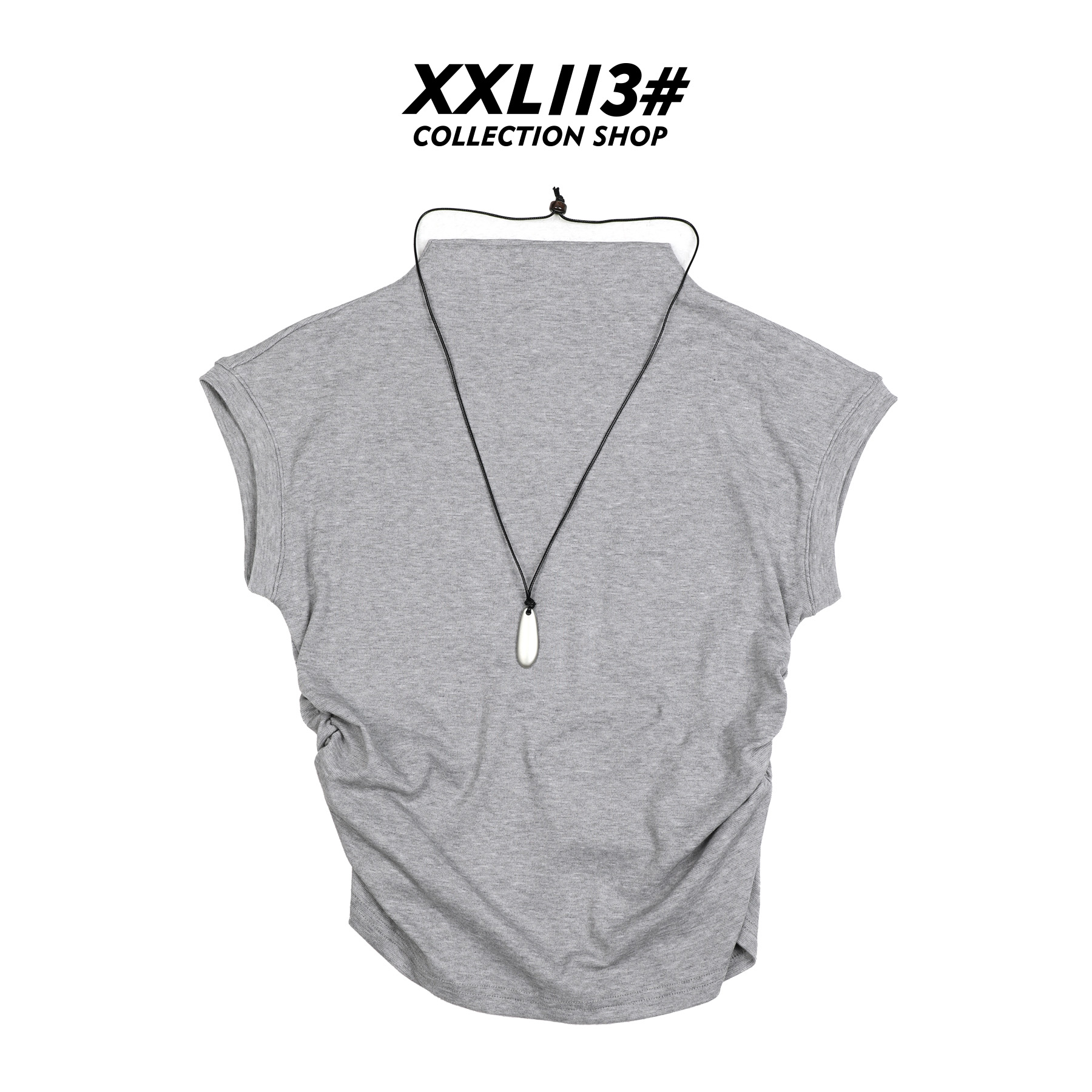 113* CENTRALIZED SHOP26年早春新款半高领修身短款X6F02A5072