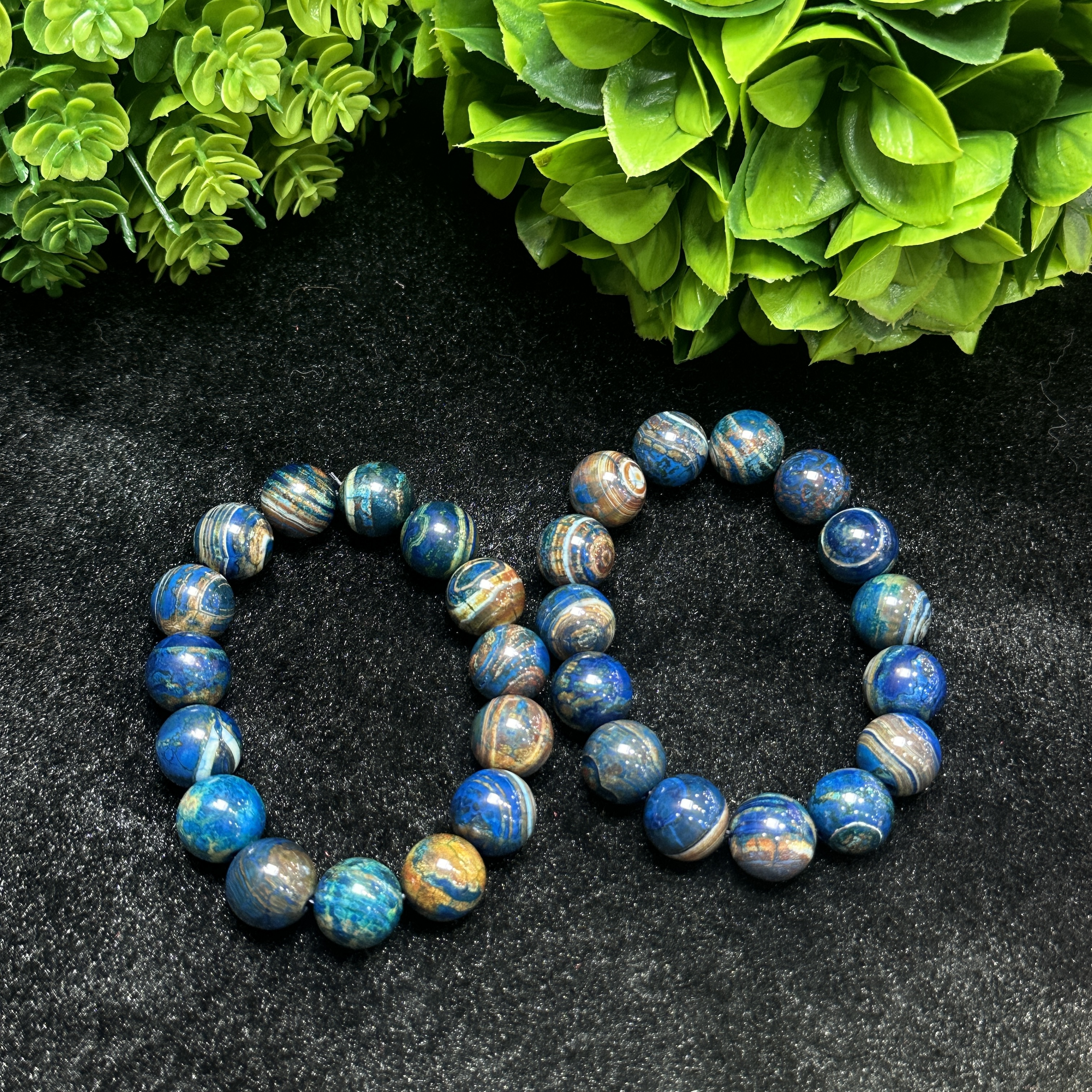 S7055【福嘟嘟珠宝】彼得大帝金玉蓝金玛瑙手串-多样性只发一件