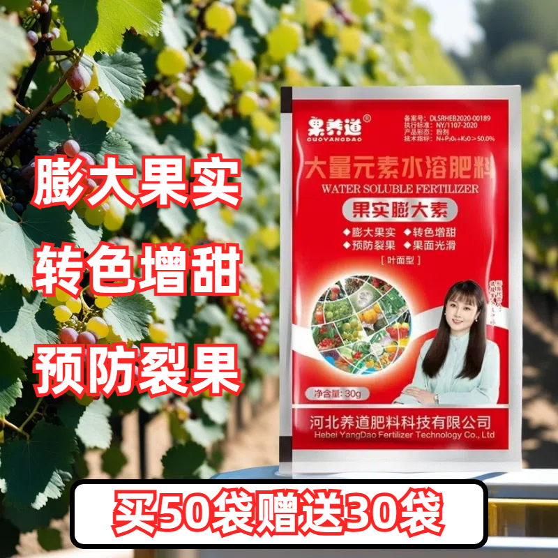 果养道果实膨大素叶面肥膨果转色增甜提高产量水溶肥