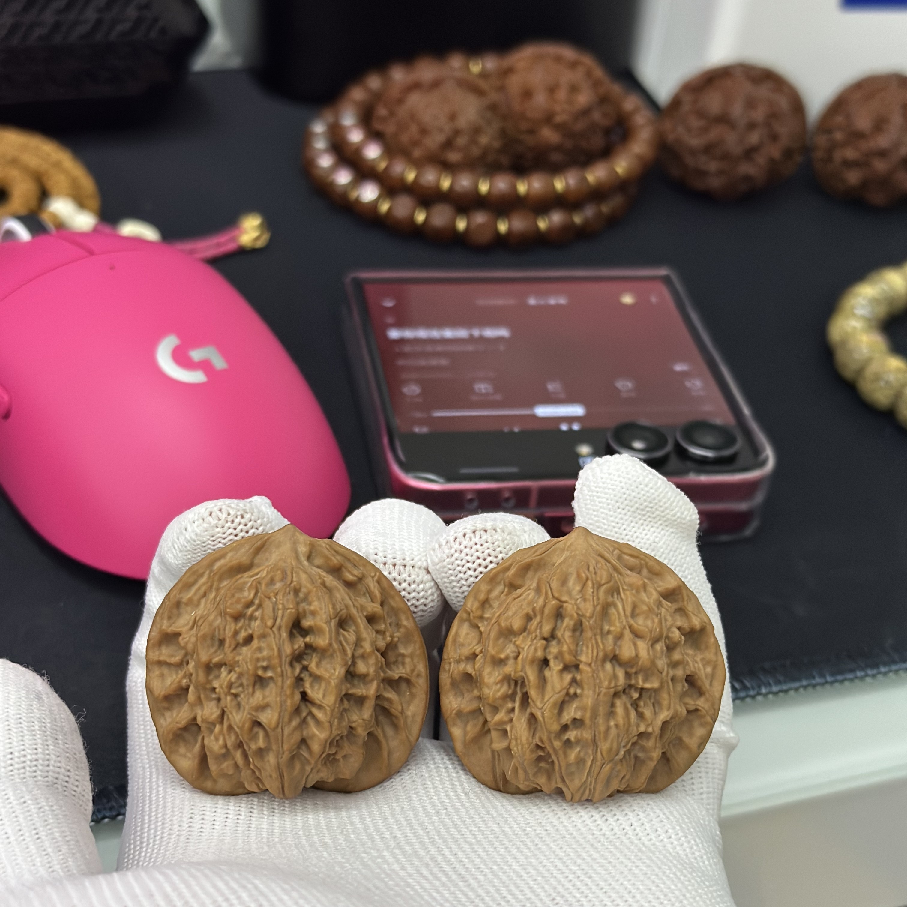 文玩核桃全品头货盘龙纹 边41 肚36.5 高40 手工测量可能存在误差