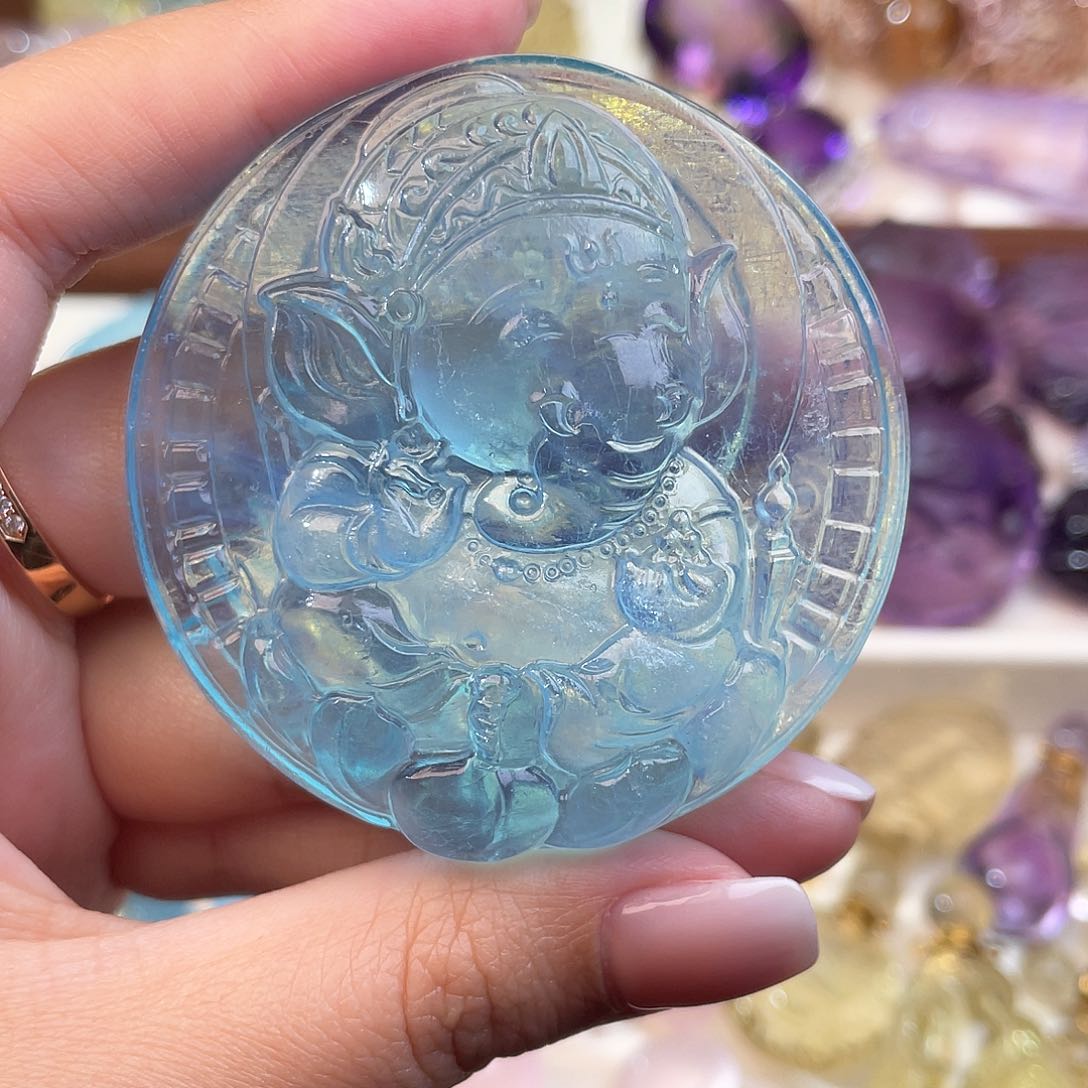 水晶颈饰未镶嵌?****染天然水晶吊坠299