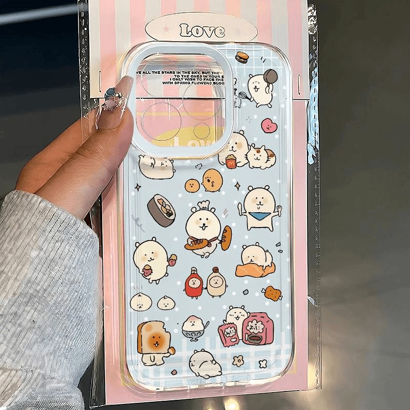 自嘲熊烘焙适用iPhone16ProMax手机壳15/14卡通13可爱12软壳11/xs