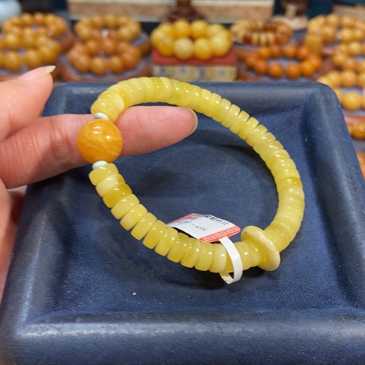 未镶嵌琥珀手链蜜蜡