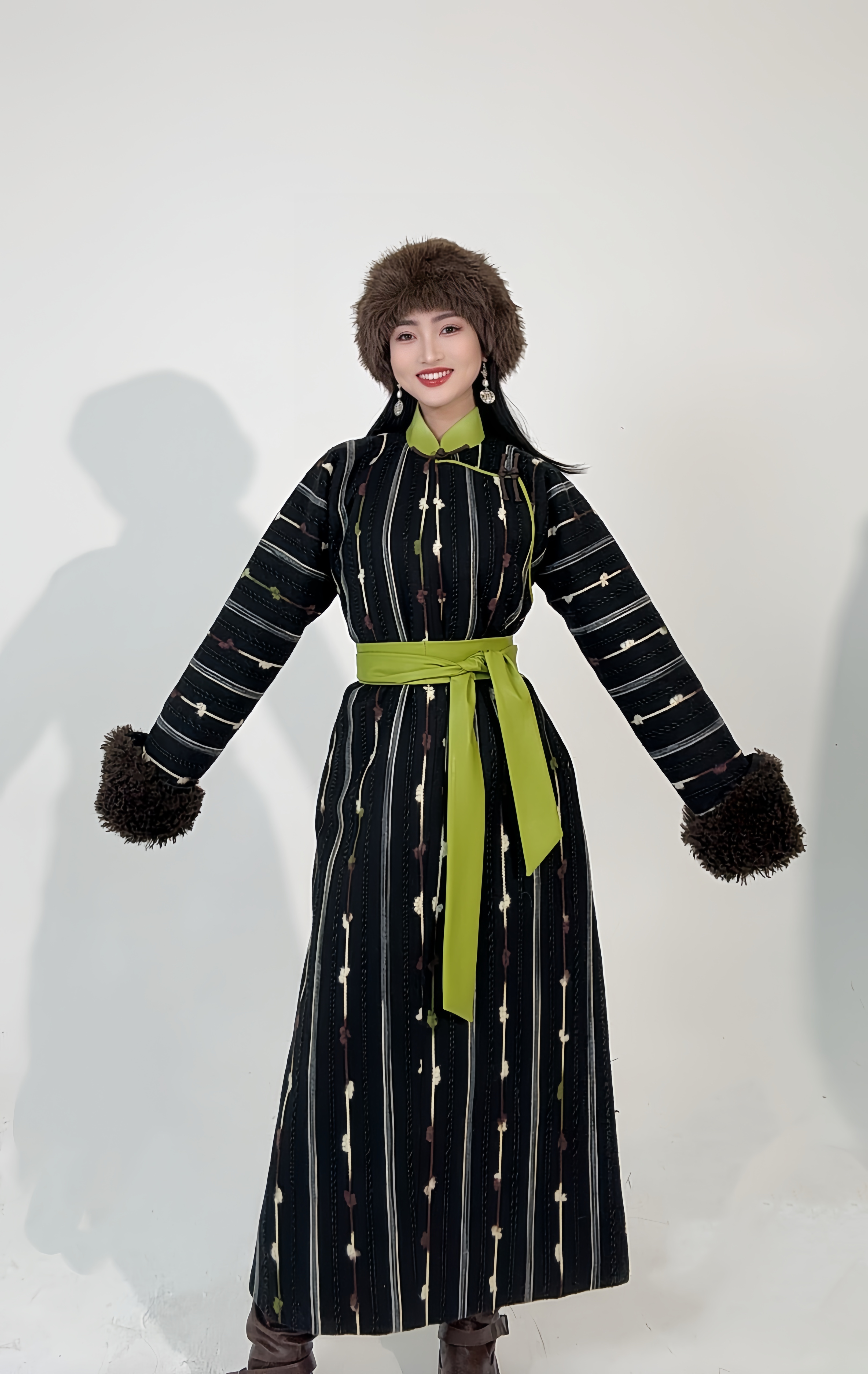 【蒙安娜】D064- 民族风棉服 民族风原创设计