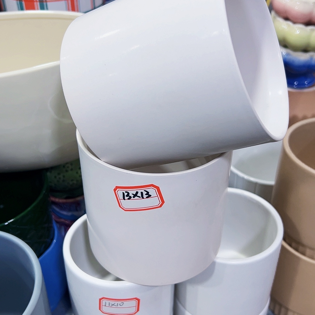 外贸尾单陶瓷花盆凑单10米包邮