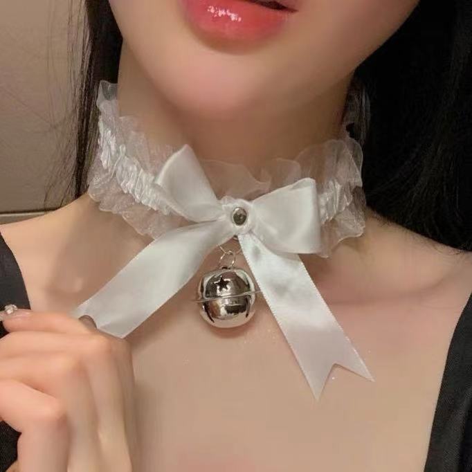 内衣饰品猫耳朵铃铛发箍大铃铛蕾丝颈圈套装圣诞摇铃变装