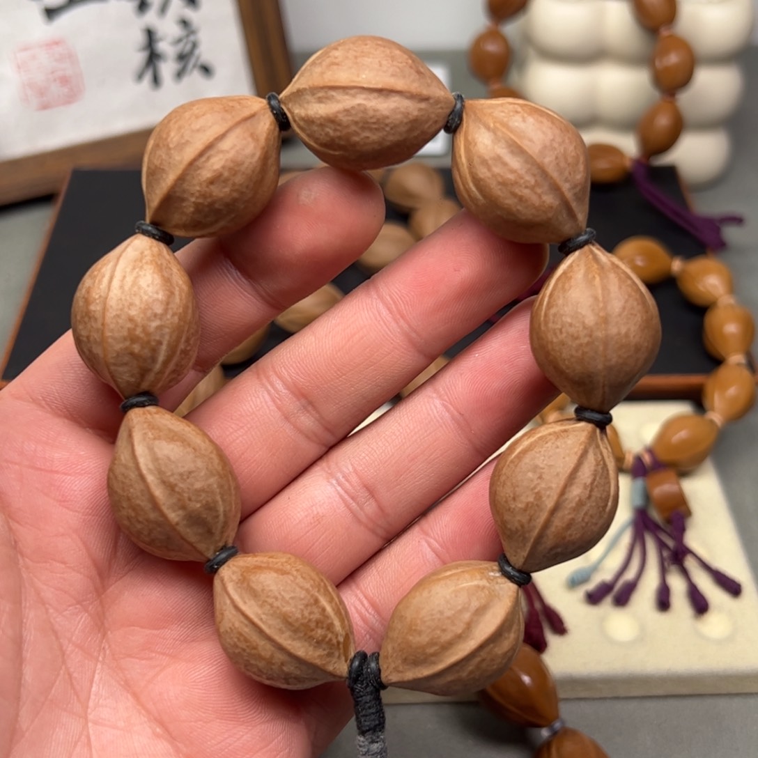 橄榄核手串/手链原生态2129头货