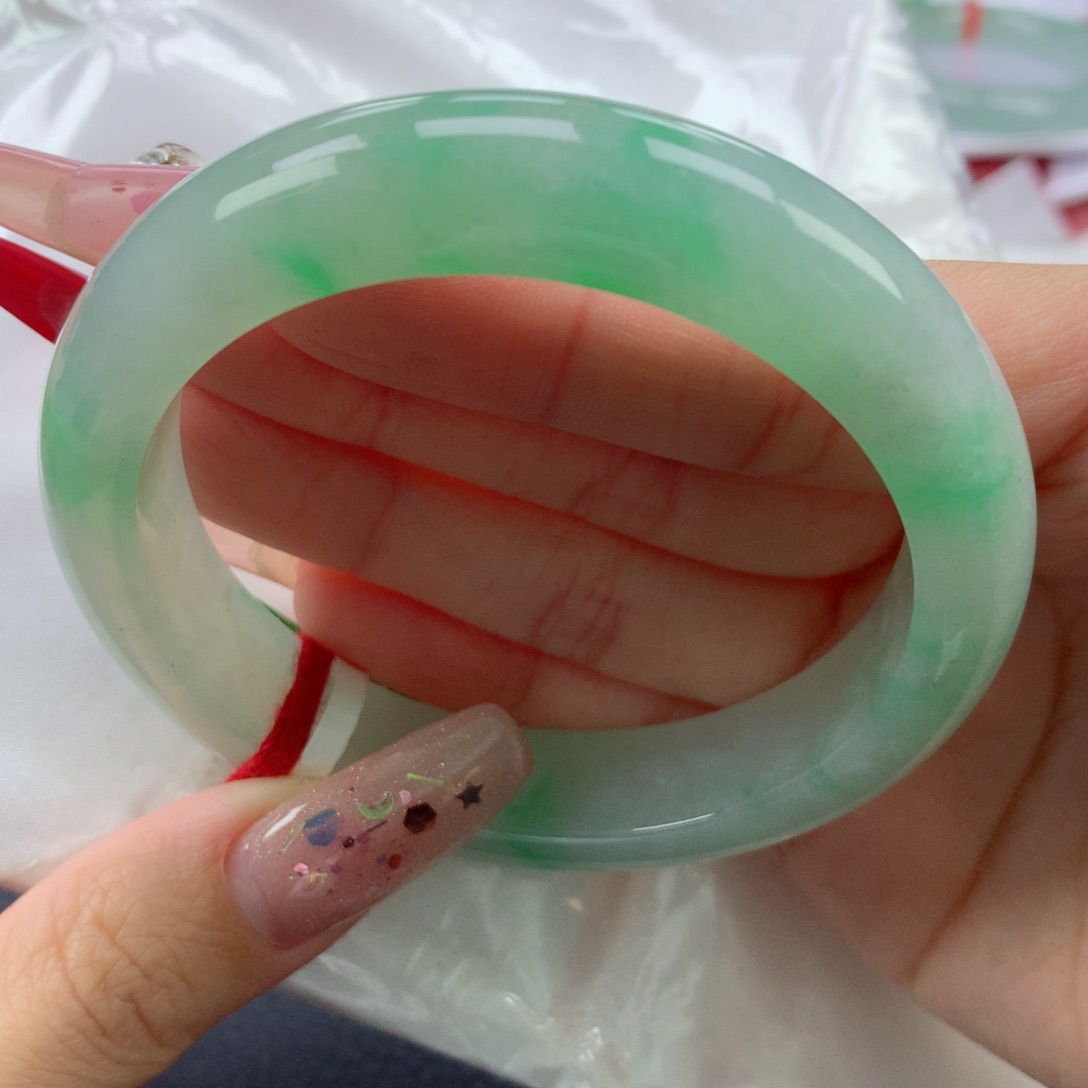 翡翠手镯未镶嵌57.9正圈