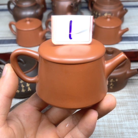 壶微瑕 小云柱壶 90-100毫升 红色复烧