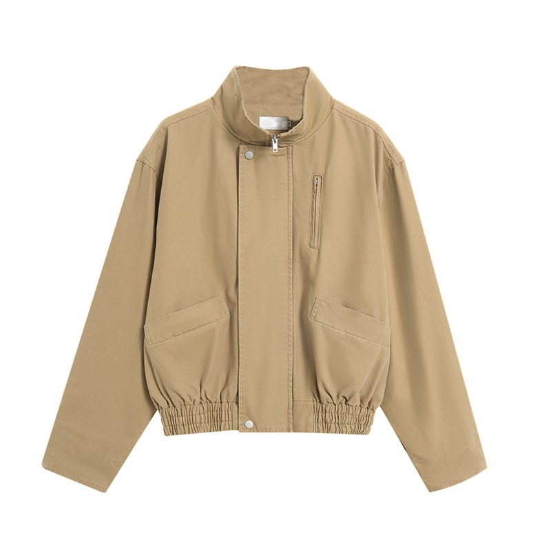 美式复古巴恩风bomber工装夹克男早秋穿搭宽松休闲潮牌高级感外套