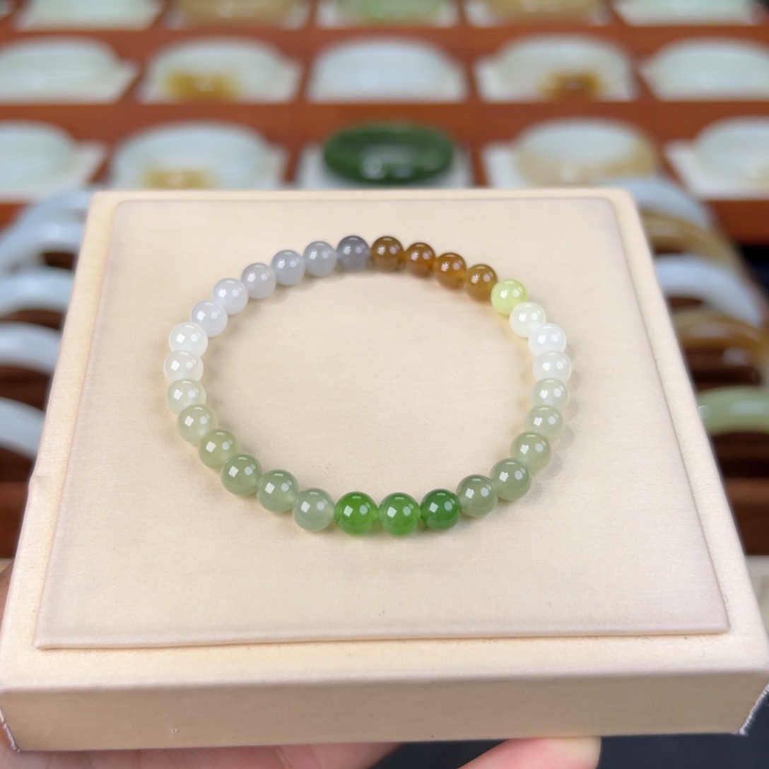 和田玉手链未镶嵌和田玉