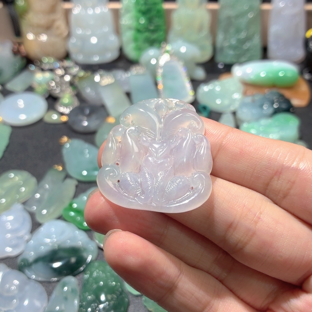 翡翠未镶嵌吊坠(不含链)