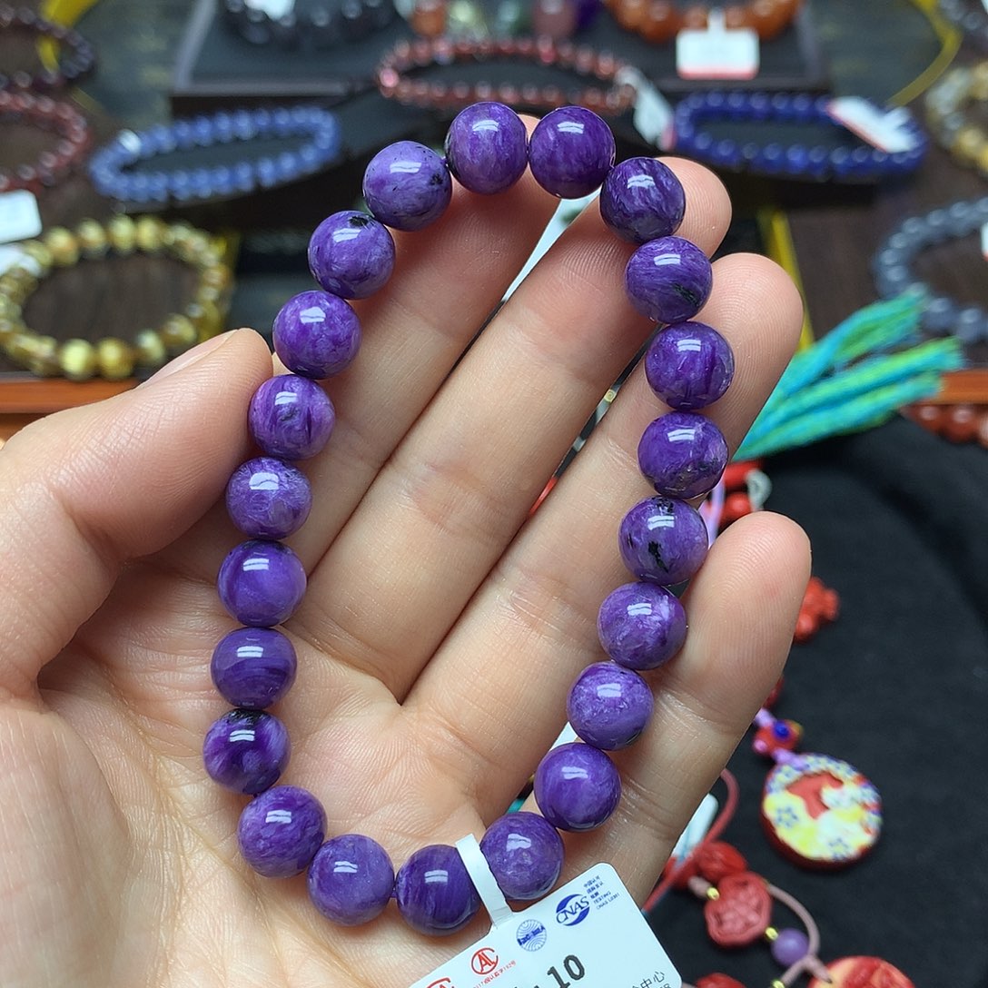 查罗石（紫龙晶）手链未镶嵌手链