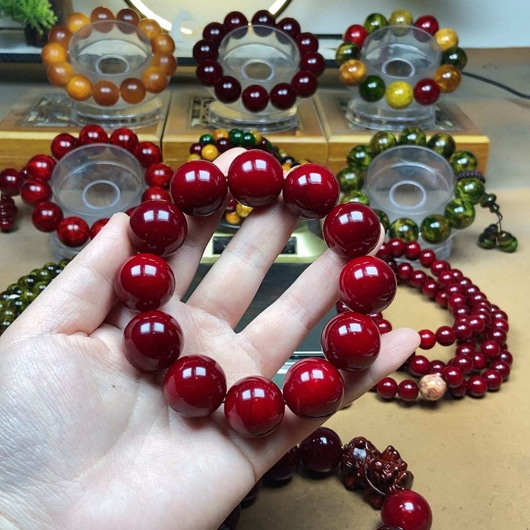 【闪购商品】贝壳杉（血龙木）手串/手链希*2.0x12素圈