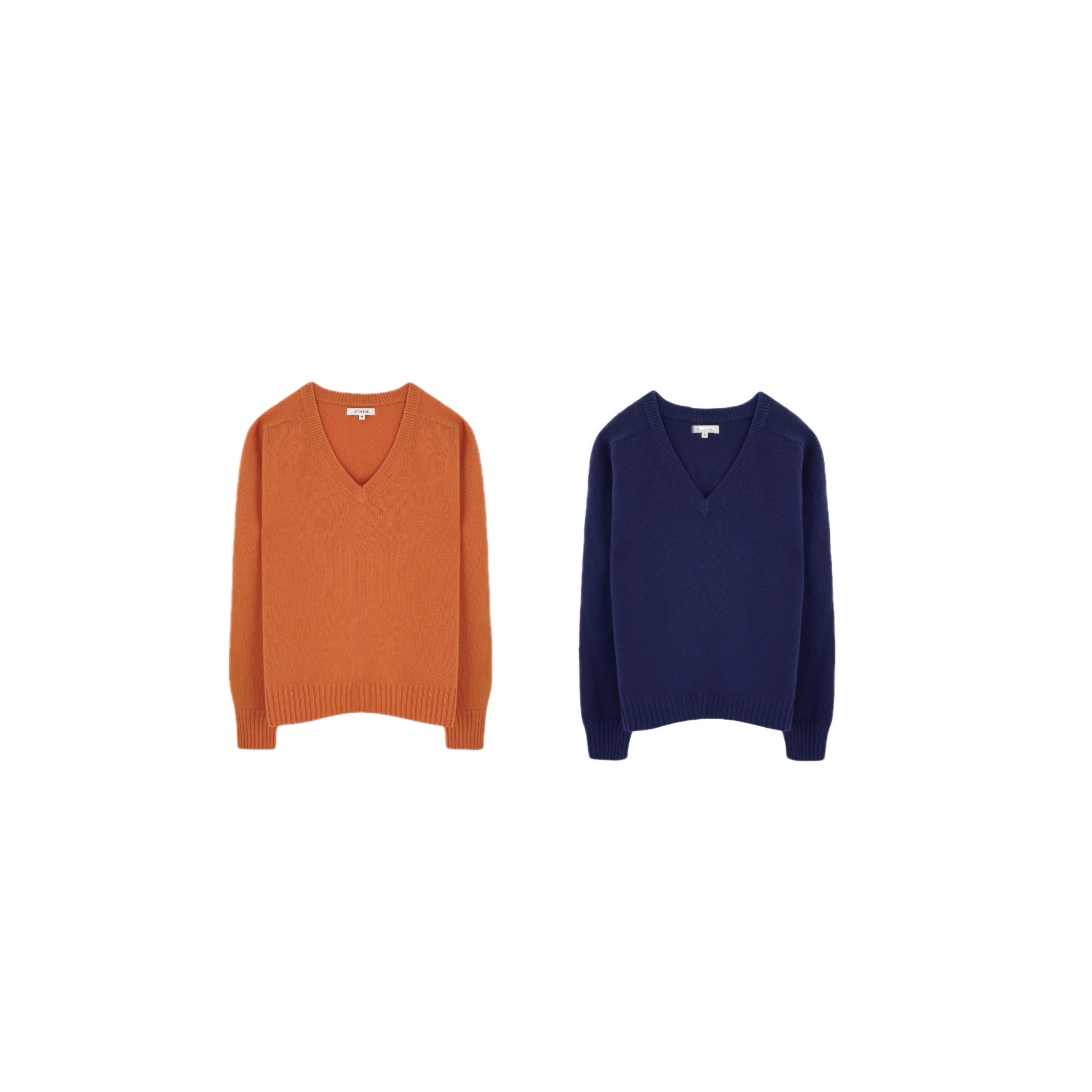 072 & RICE【千金香】秋冬休闲V领长袖针织衫 XLE203 FF126