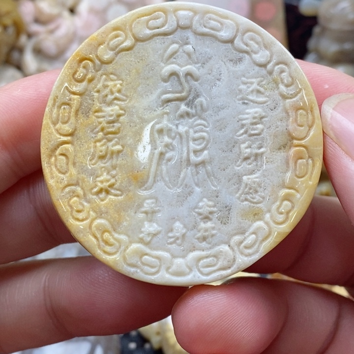 硅化珊瑚（珊瑚玉）颈饰未镶嵌