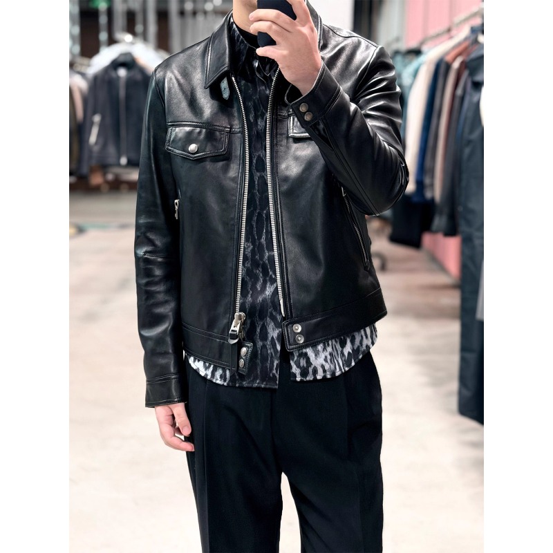 68000版“意式性感 风流多金 原厂法国Bodin小羊羔”牛仔 夹克皮衣