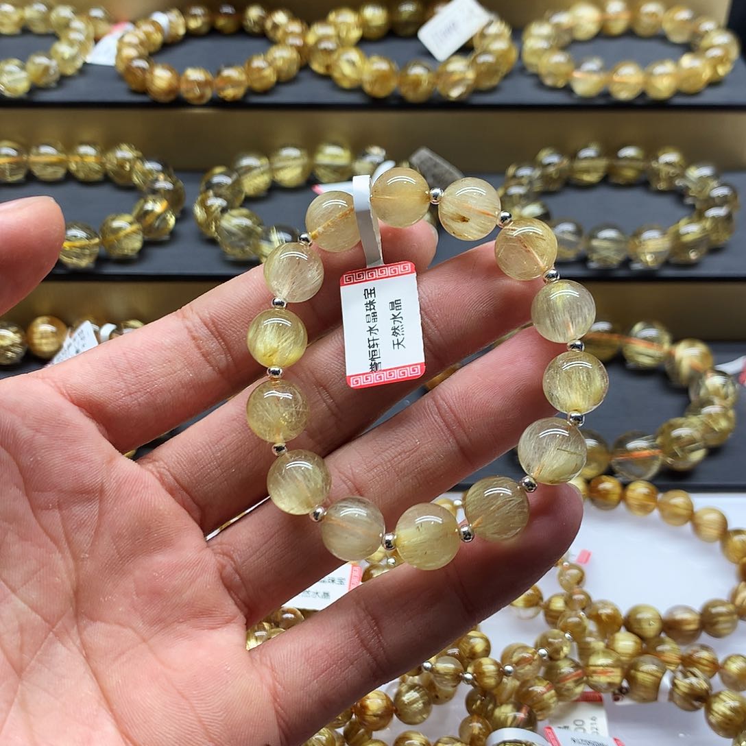 水晶手链未镶嵌维纳斯配银珠