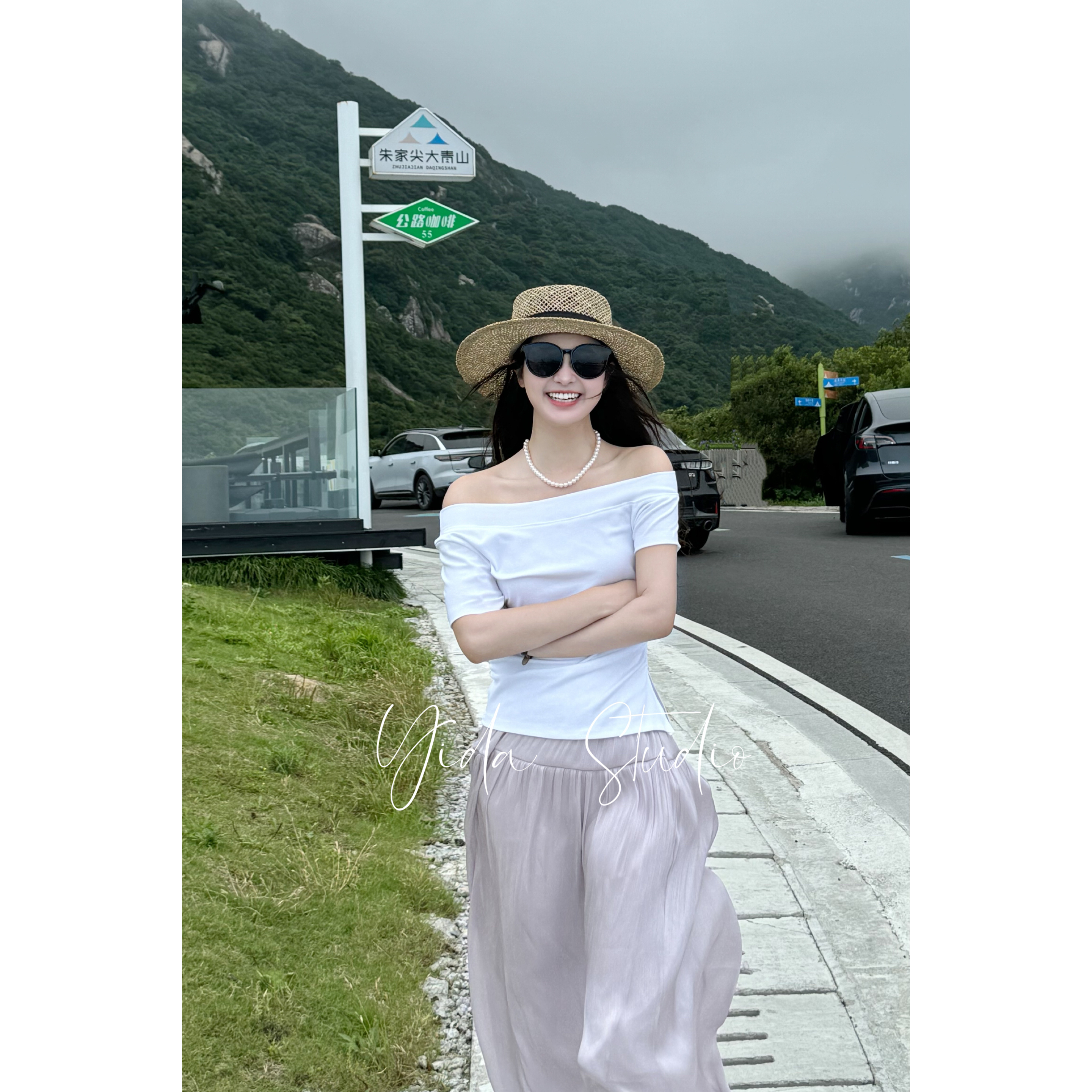 YIDA【悠悠日记】银河流光丝显瘦半身裙