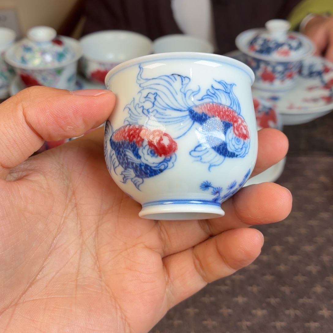 瓷杯子瓷姑娘景德镇陶瓷艺术