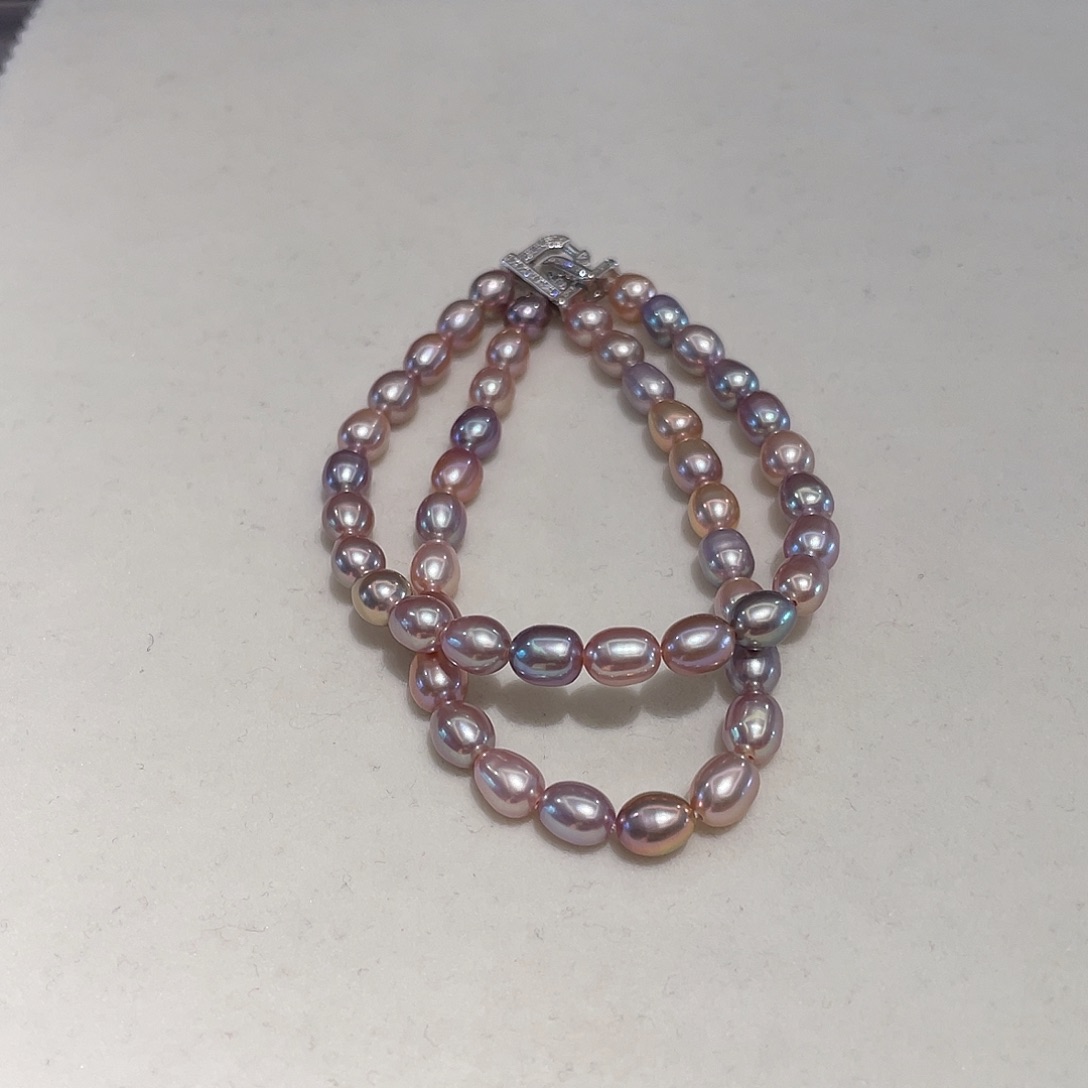 天***司淡水珍珠手链银S925镶嵌