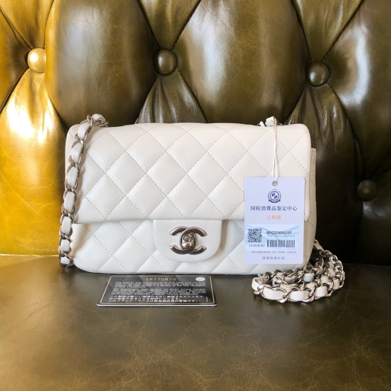 安洁利严选 CHANEL白银大mini单肩包 WH412153