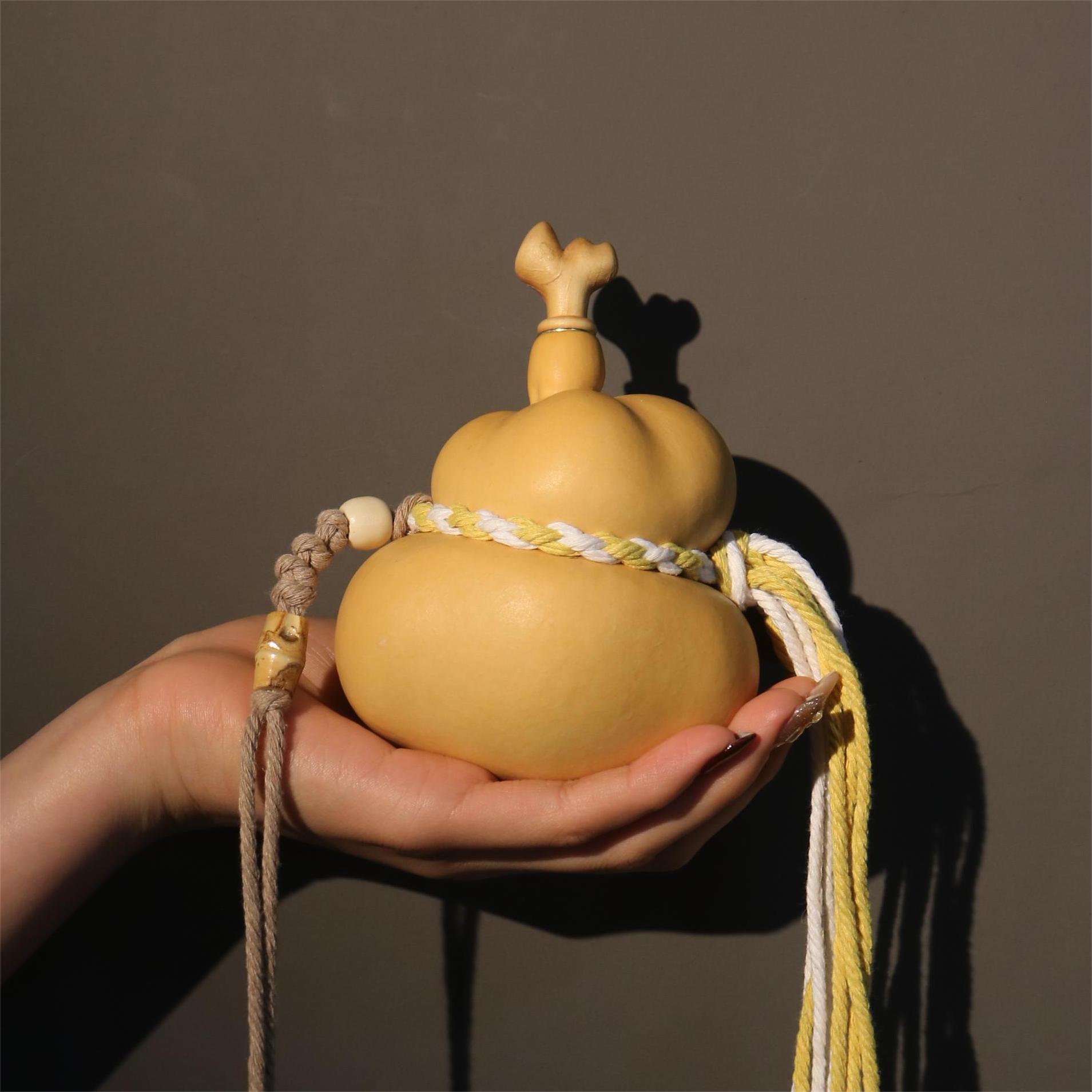 【 ~来财~】精品天然热水酒葫芦容量100ml左右~一物一拍