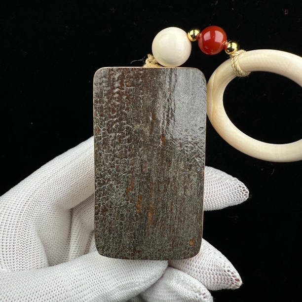 P4635天然猛犸牙 肥皂 无事牌 35*63*28mm支持鉴定 假一罚四