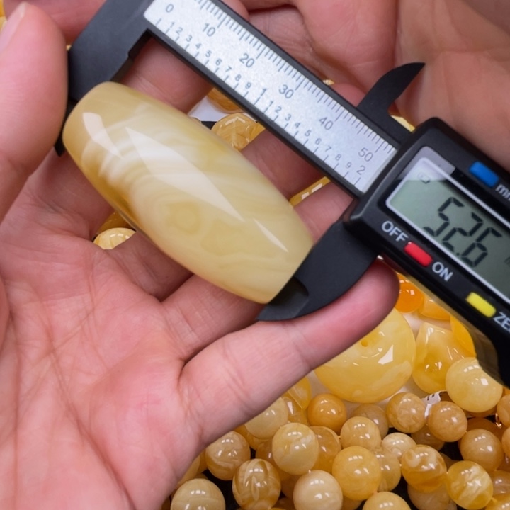 裸石蜜蜡未镶嵌蜜蜡桶珠重22