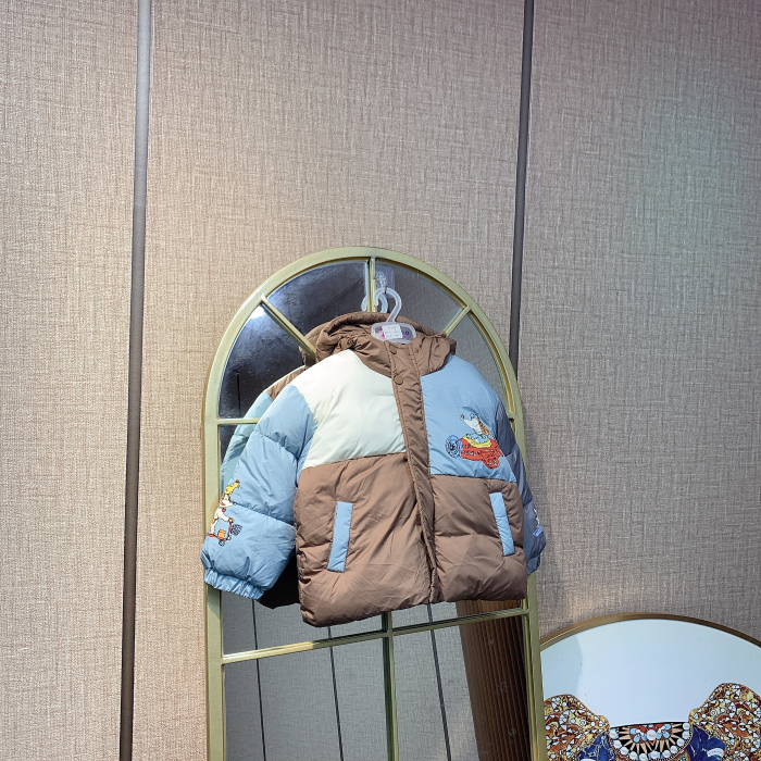 R3229   宝宝拼接色上衣厚外套  夹棉