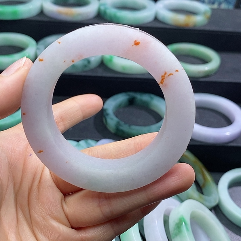 【闪购商品】定制翡翠手镯未镶嵌爱**宝