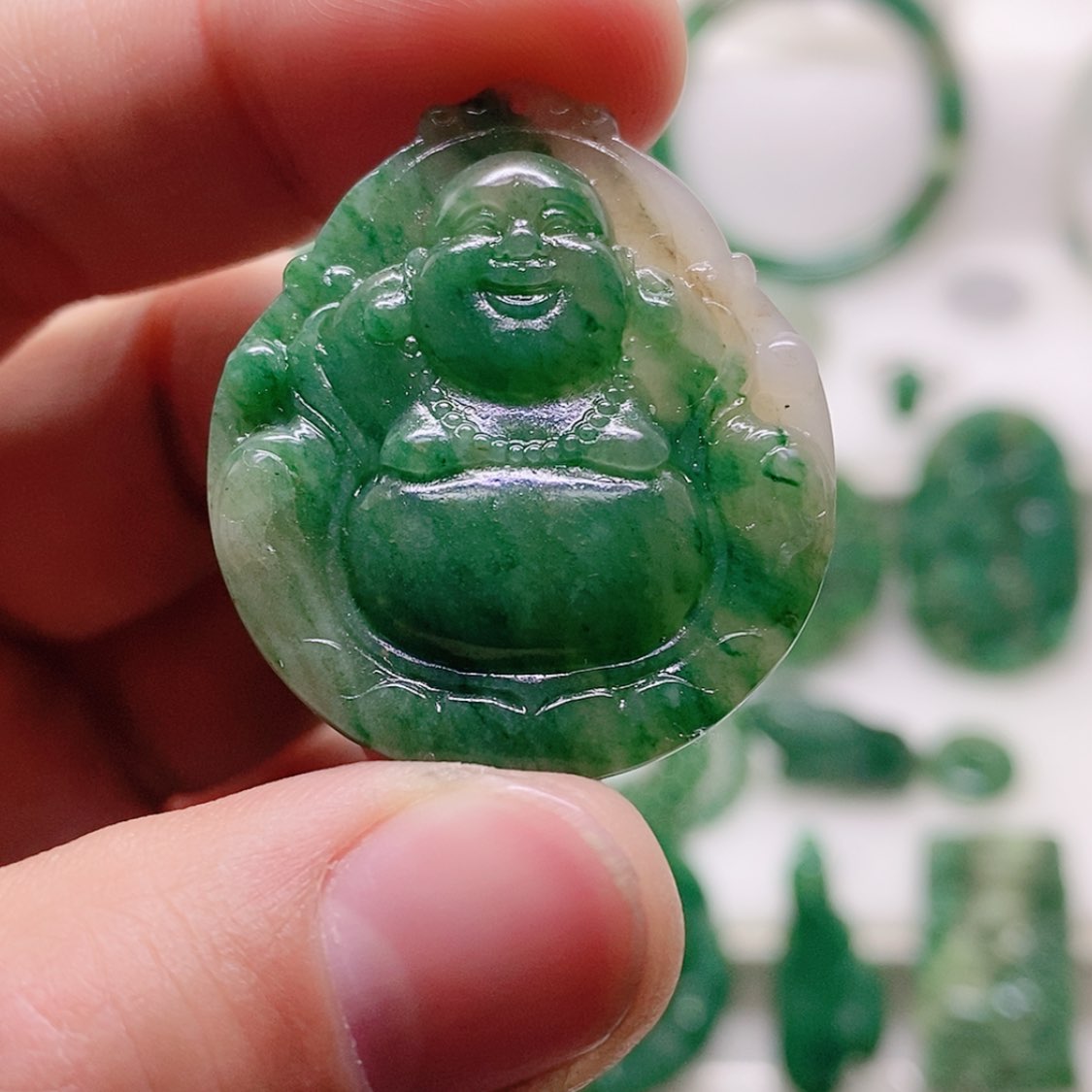 【闪购商品】独山玉挂件银S925镶嵌