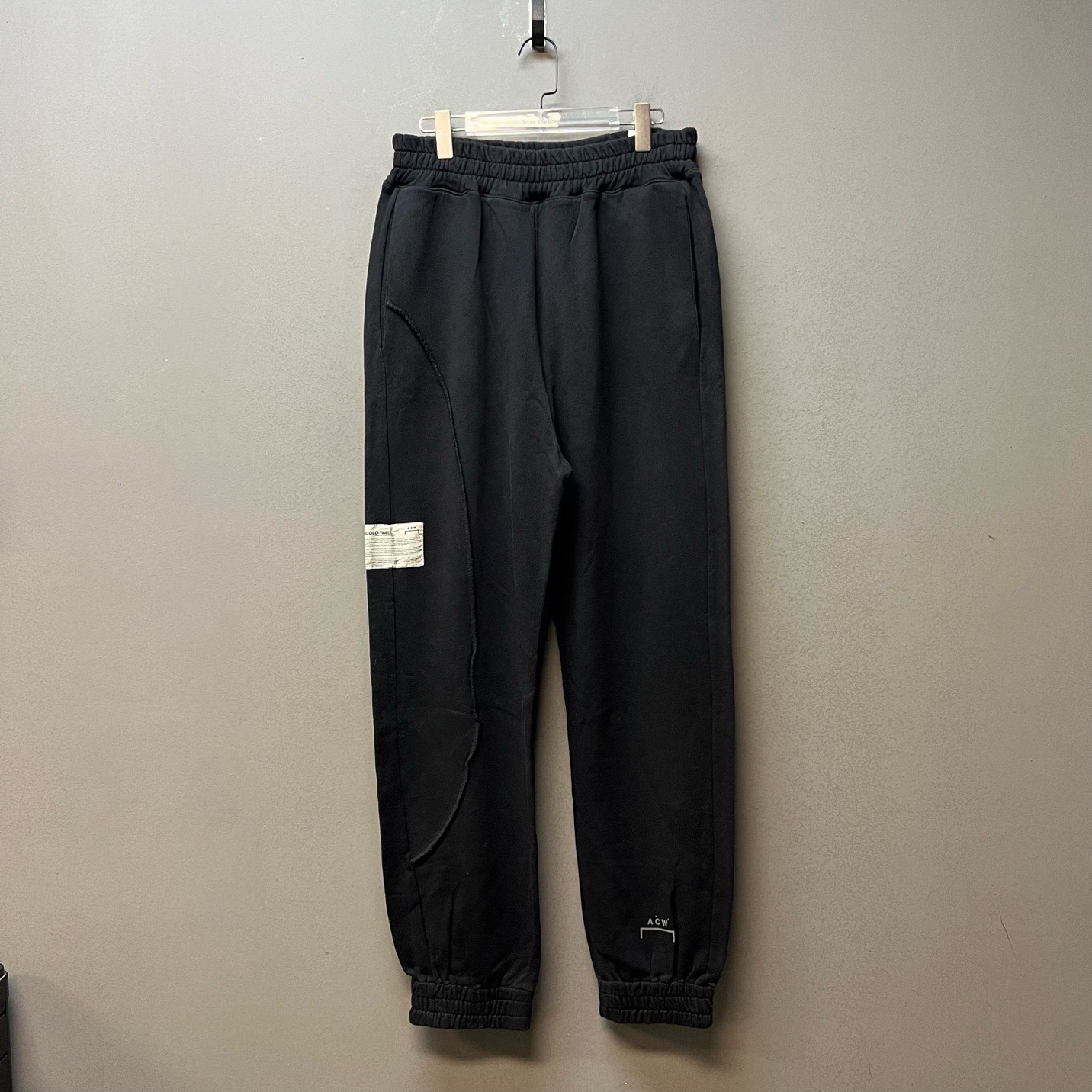 一口价 A-COLD-WALL ACW /20658/黑色卫裤 S码意产 B级