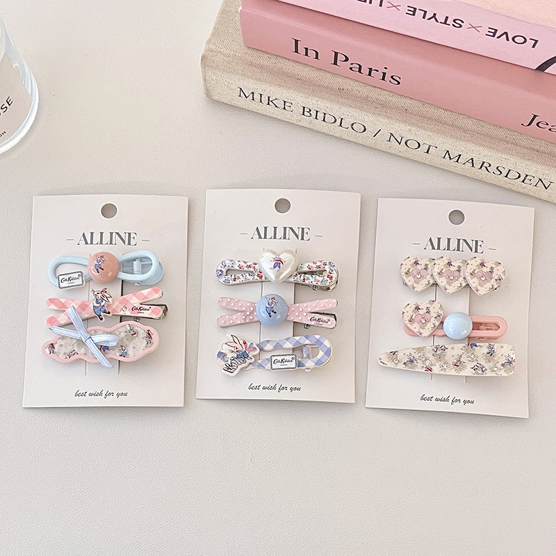 Cath Kidston花园工坊系列3支组合发夹（款式随机）&名创优品