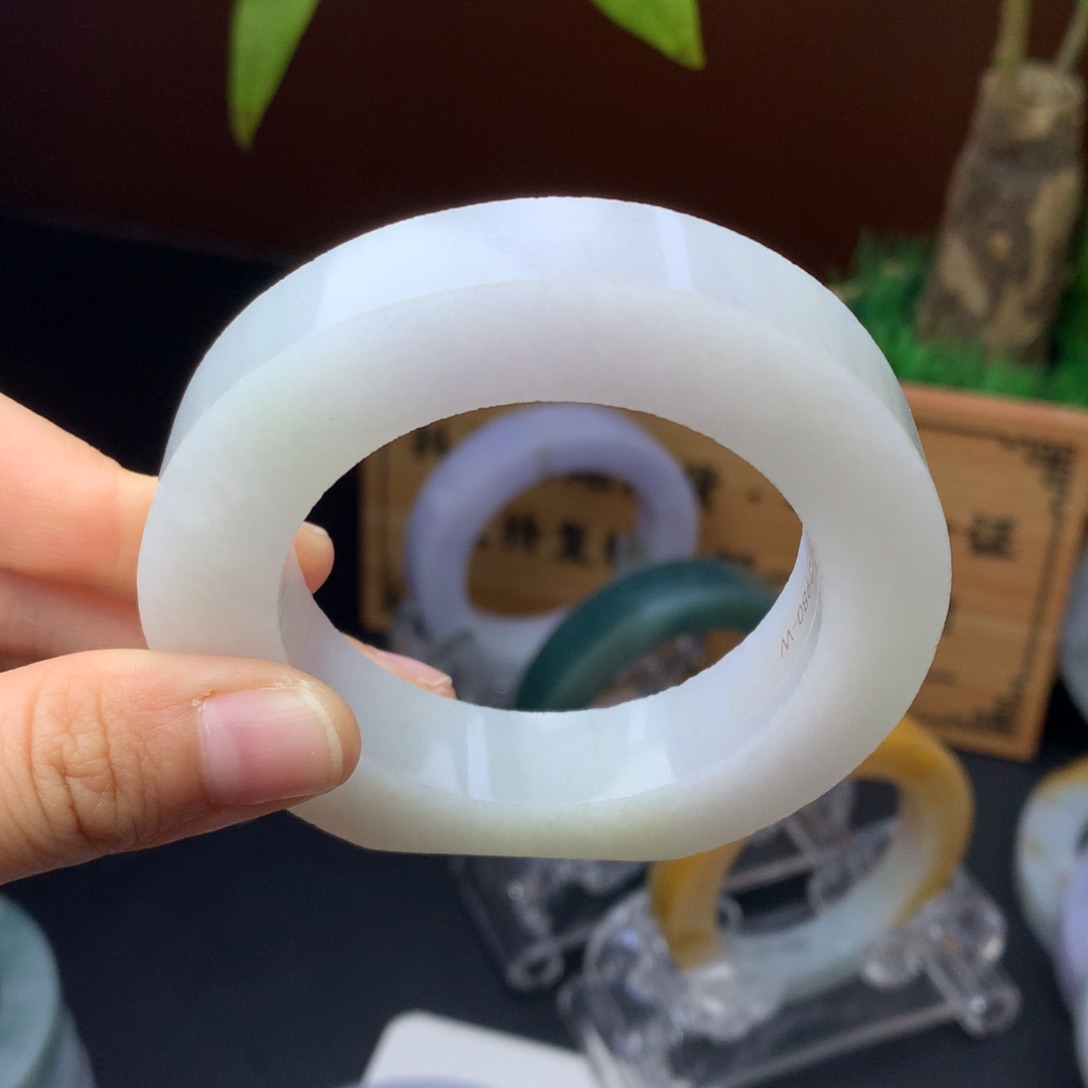 定制翡翠手镯未镶嵌定制不退不换48-55