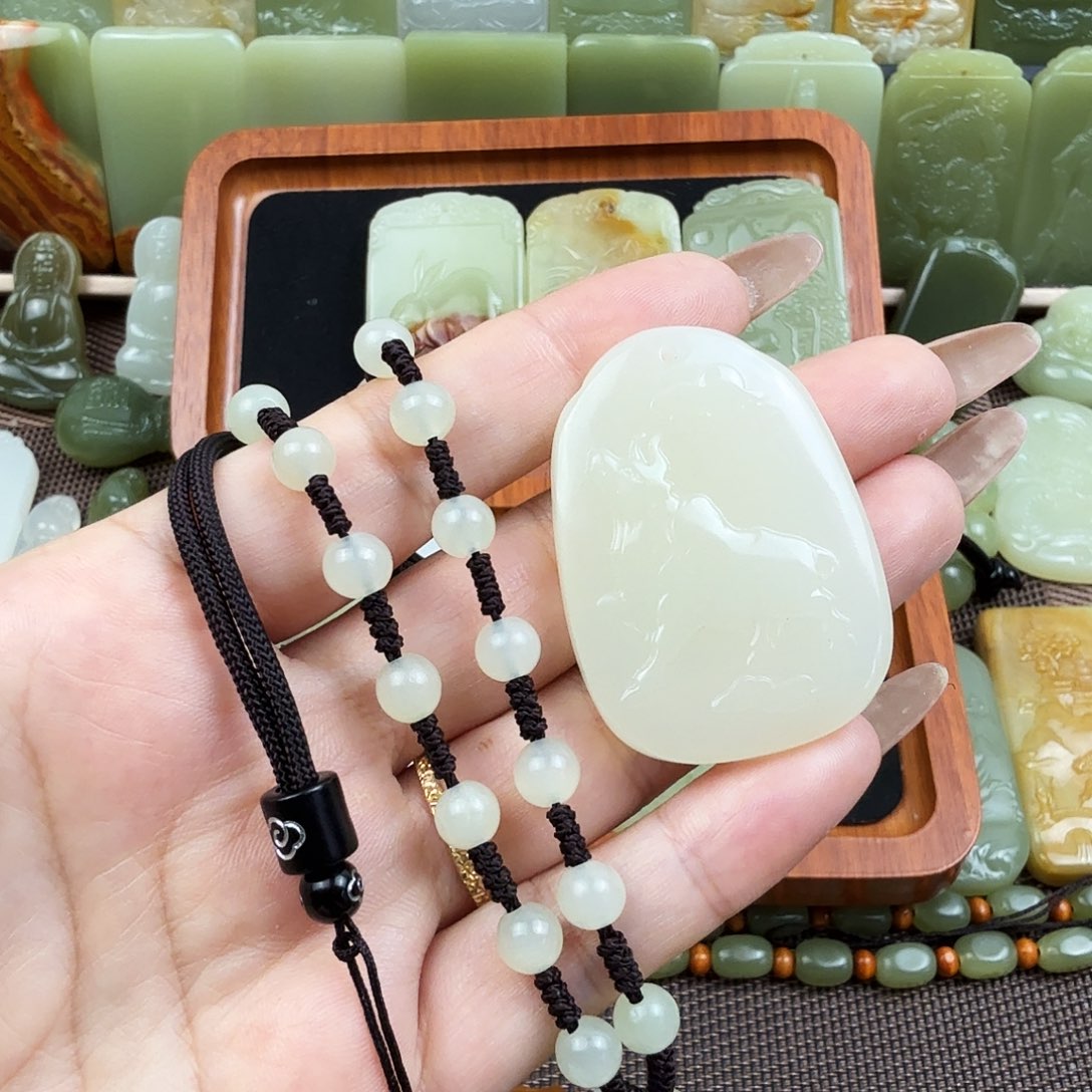 冰晴水生肖牛吊坠