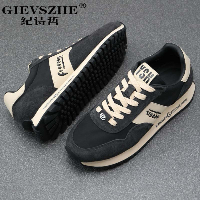 纪诗哲/纪诗哲男鞋春秋季新款百搭休闲鞋布面透气软底百搭运动