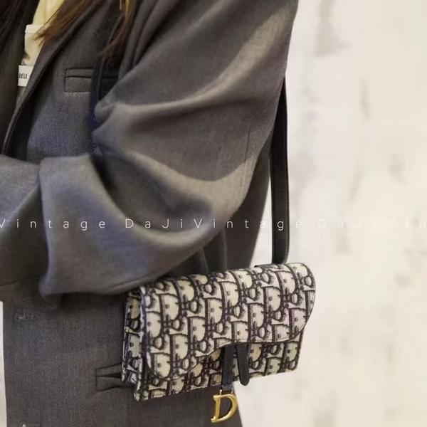 95新 DIOR/迪奥 大吉中古th/Dior迪奥马鞍腰包