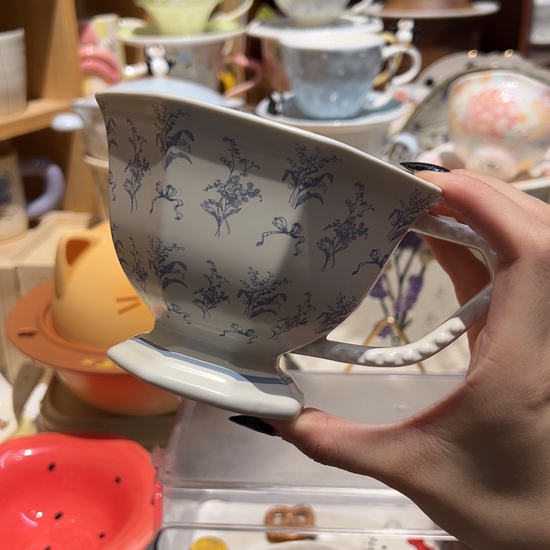 铃兰花早餐杯  400ml