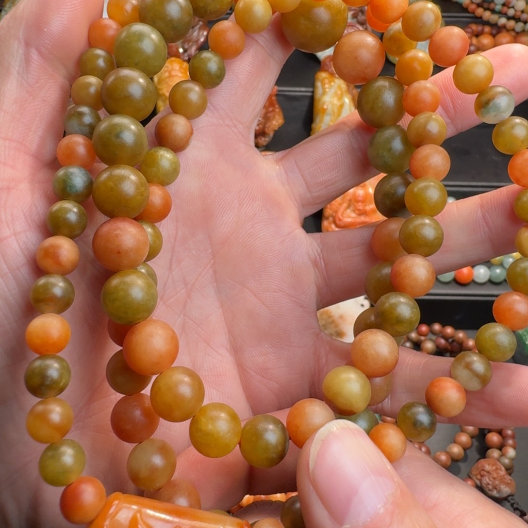 优***门翡翠未镶嵌颈饰翡翠塔链