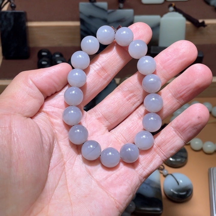 和田玉手链卡12未镶嵌