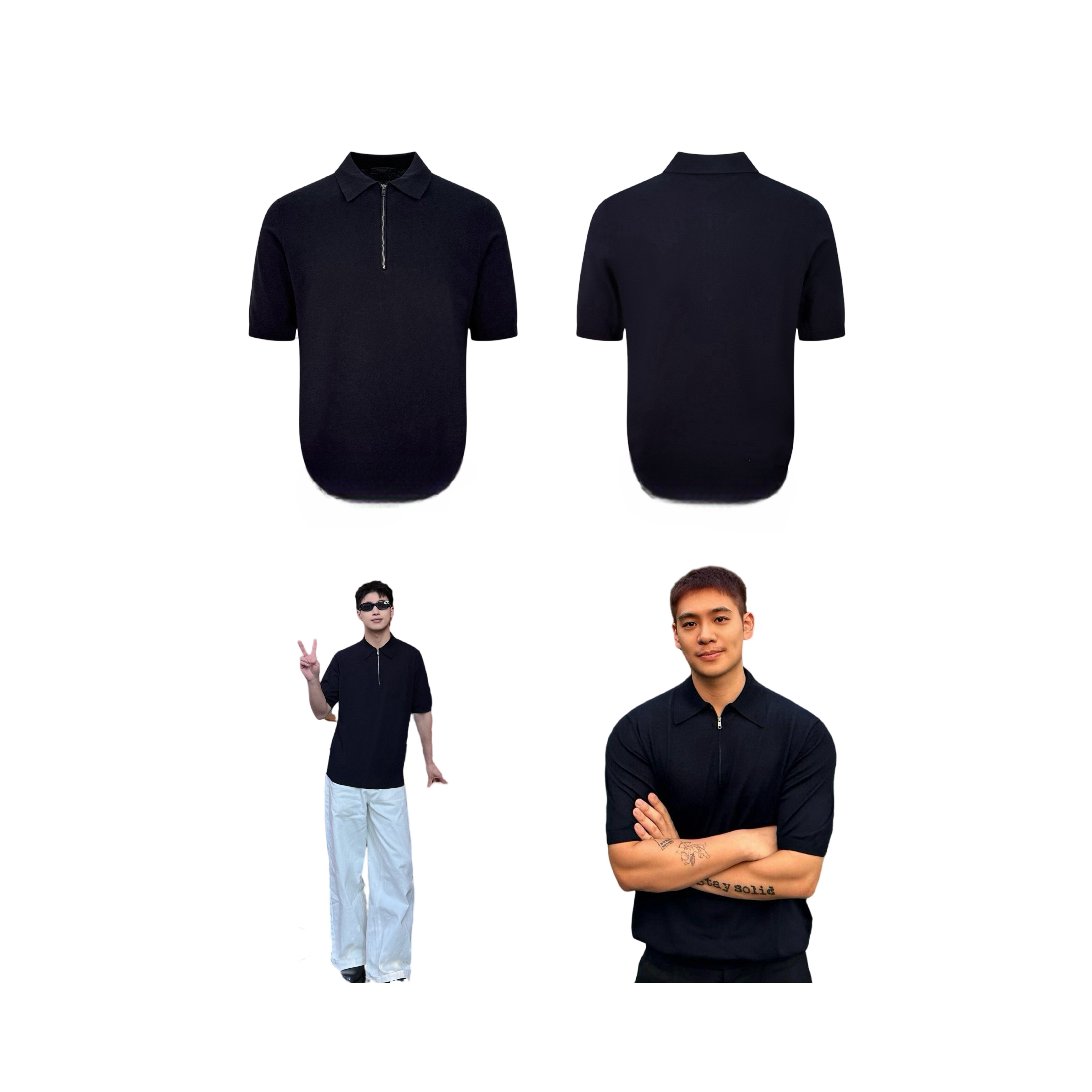 休闲单拉链运动短袖 BALANCE RULE-【平衡规则】