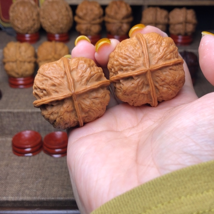 文玩核桃把件26号富贵四楞39➕尺