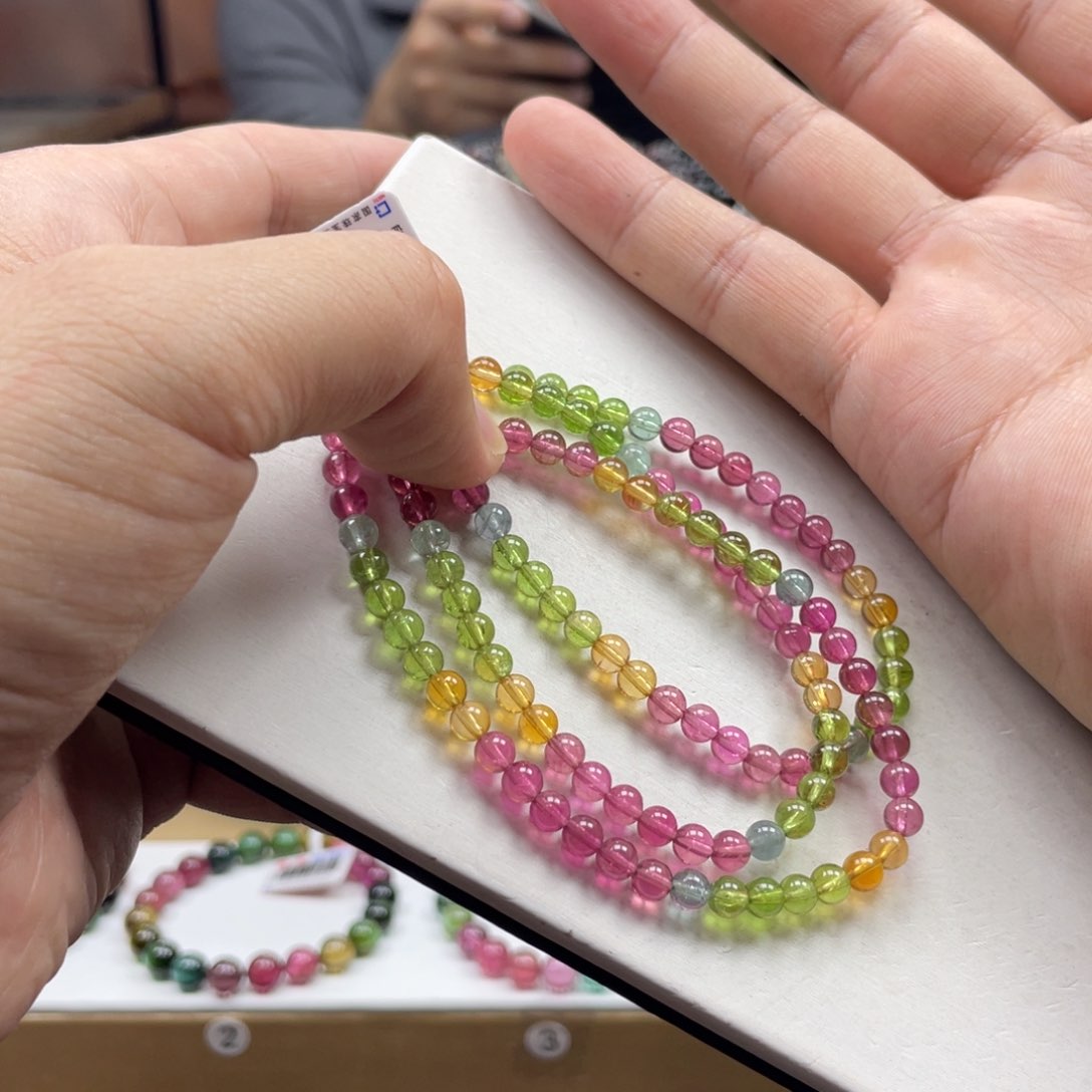 碧玺手串未镶嵌4.8mm.mmmmmmmmm