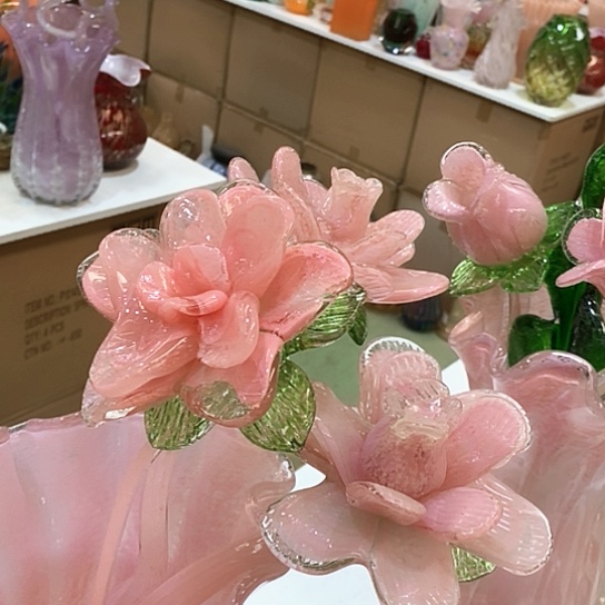 无铅玻璃花瓶高45厘米宽9厘米