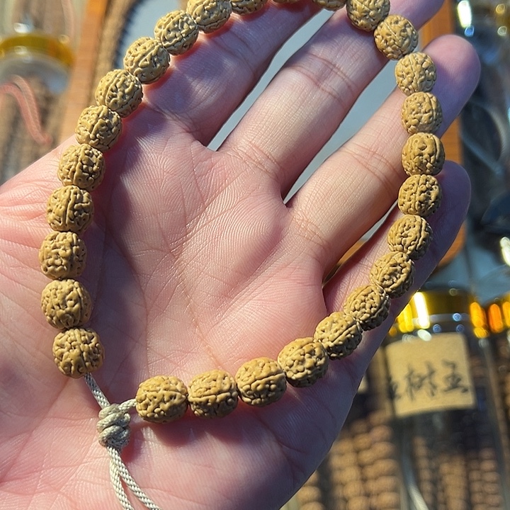 金刚菩提手串一代龙原籽手持卡9.5