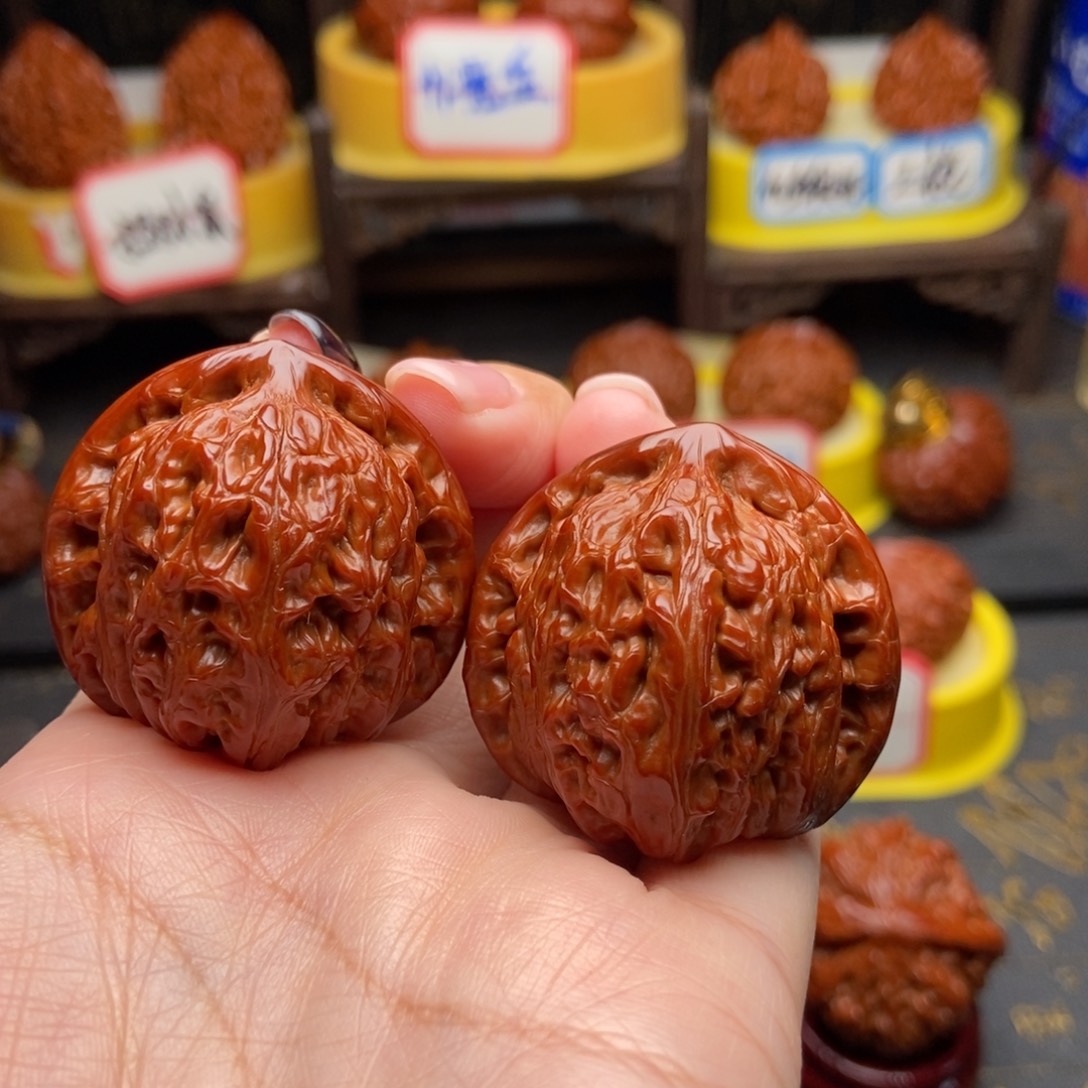 吊坠文玩核桃38三角铁锤