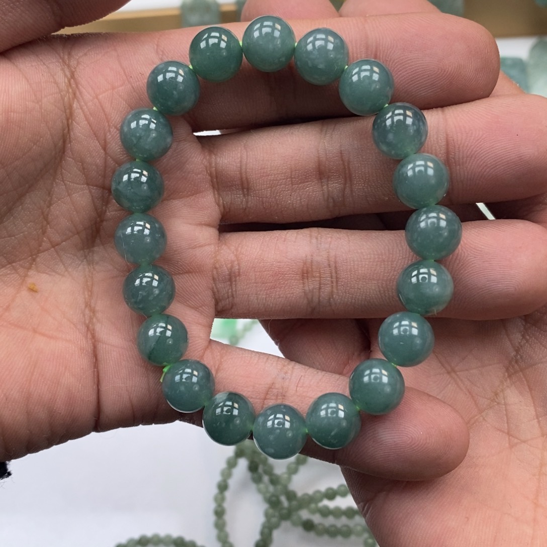 翡翠未镶嵌手链天然a货翡翠19